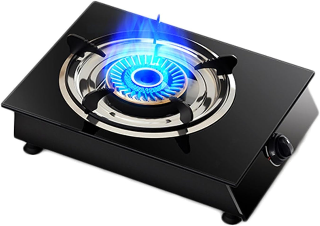 Cassette Stove,Portable Gas Stove,Max 14330.4BTU Single Burner Cassette Stove Piezo-Ceramic Ignition for Camping Cooking Car Travel Home and Apartment (Color : LPG, Size : Style 2)