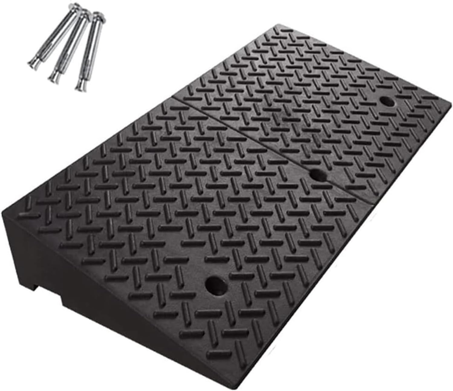 Threshold Ramp Wheelchair Ramp Heavy Duty Rubber Threshold Ramp Non-Slip Scooter Ramp Portable Kerb Ramps for Garage Parking Handicap Ramps Anti-Slip (Size : 10cm/4in)