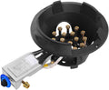 16kW Portable Cooktop,Single Burner Gas Stove,LPG/NG Hob with Flameout Protection,Cast Iron Pot Rack for Caravan and Camping(NG,15 Burners)