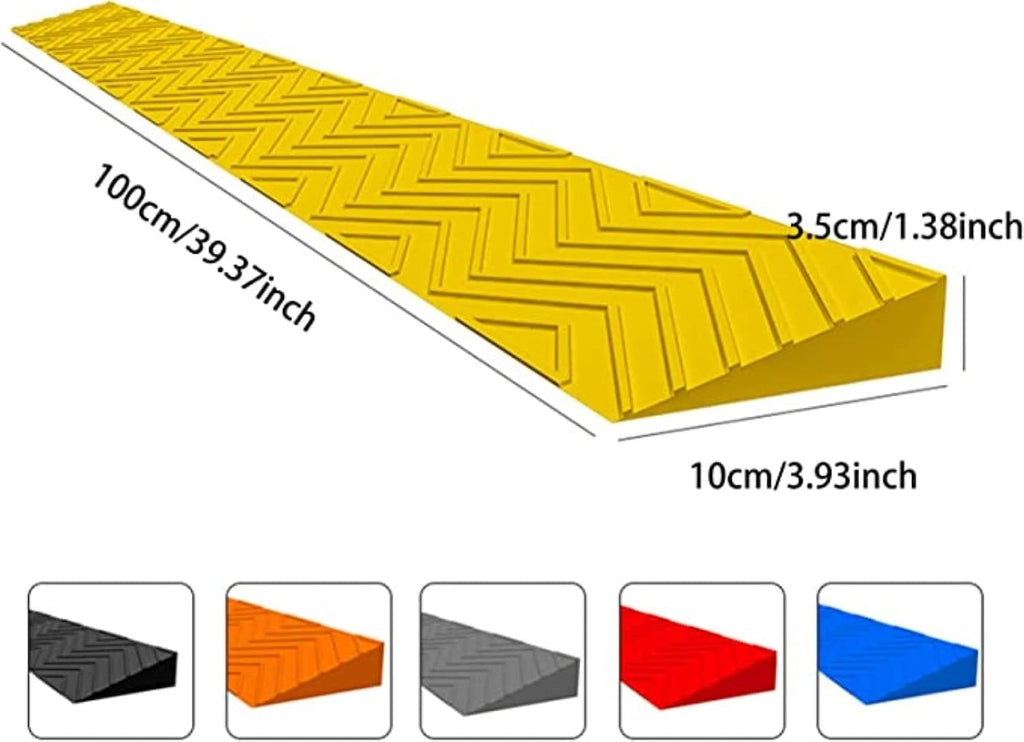 Threshold Ramp | Portable Non-Slip Wheelchair & Scooter Access Ramp |(Black,100 * 10 * 3.5CM)