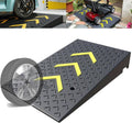 Driveway Curb Ramp 10' Rise Rubber Threshold Ramp Heavy Duty Loading Ramp Doorway Wheelchair Ramp For Shed Garage Car Loading Dock Trucks(50 * 80 * 23cm/20 * 31 * 9in)