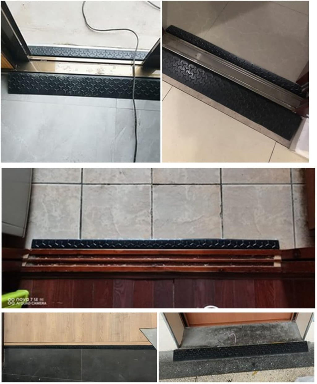 Rubber Kerb Ramp, Heavy Duty Curb Ramp Portable Threshold Ramps, 1/1.5/2/2.5/3/3.5/4/4.5/5/6/7/8/9/10Cm Height, Resistant and Convenient, for Wheelchairs/Door Acess/Bathrooms/Steps/Curb(100*5*1.5Cm)