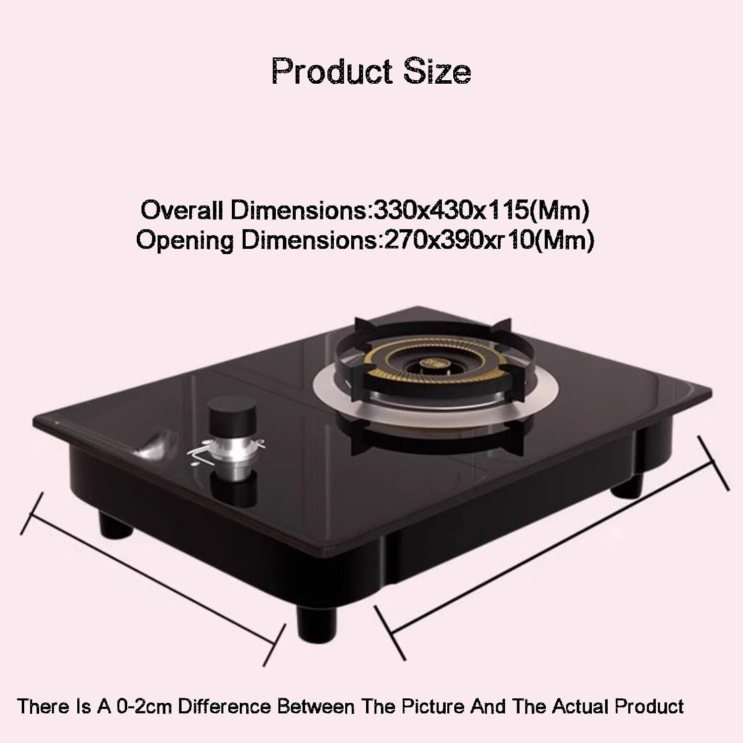 Gas Stove 1 Burner,Automatic Ignition Single Burner Garden Yard Camping Camp Hiking Propane Cooker Stove(LPG)