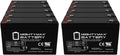 Mighty Max Battery ML12-6F2-6 Volt 12 AH, F2 Terminal, Rechargeable SLA AGM Battery- PACK OF 10