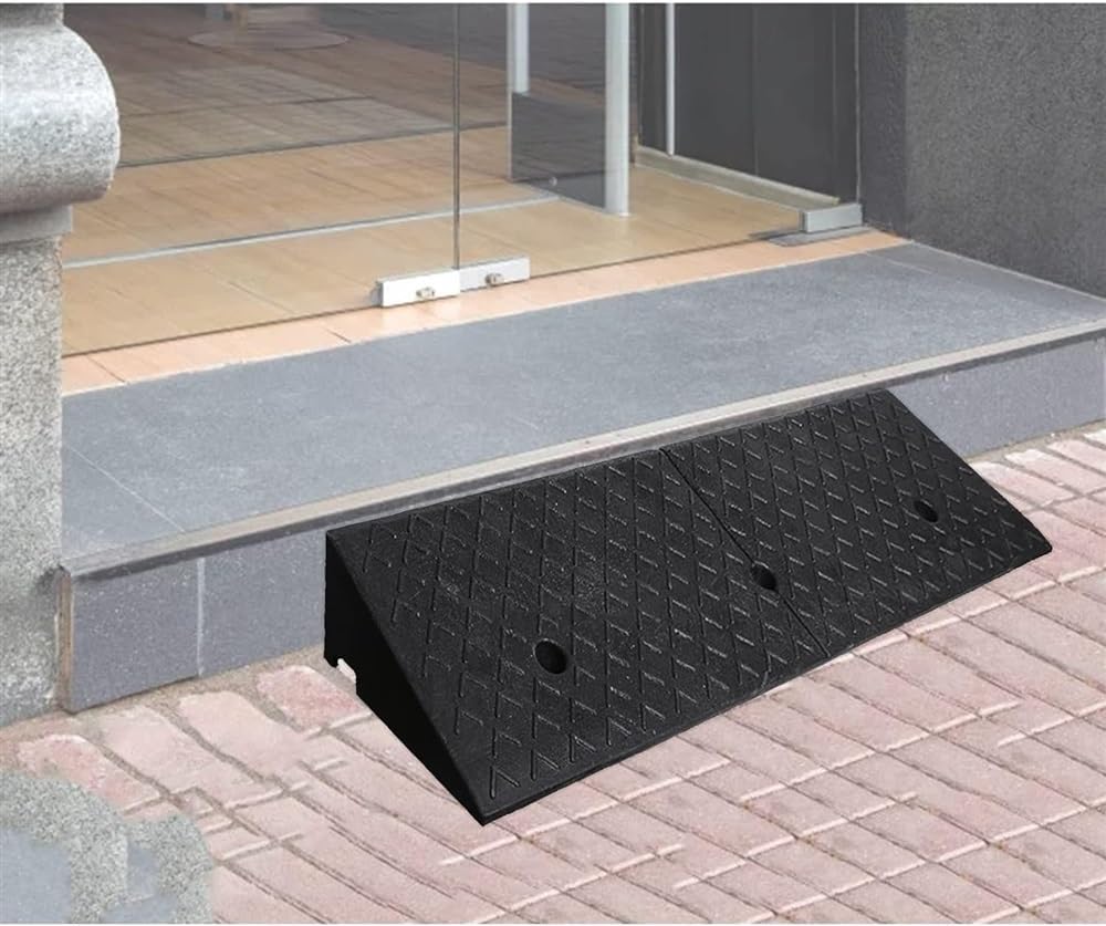JIUYUEYA Kerb Ramps, Mobility Scooter Ramps, Portable Lightweight Ramps Threshold Ramps, for Garden/Exterior Doors/Doorways/Steps (Size : 5cm/2in)