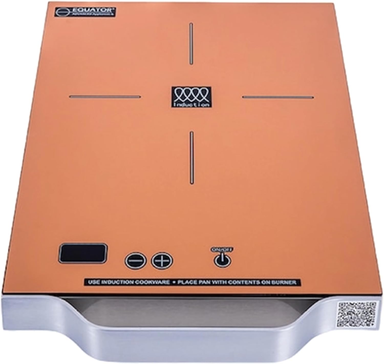 100 BE Portable Single Burner Induction Cooktop with Handle - 11', Copper