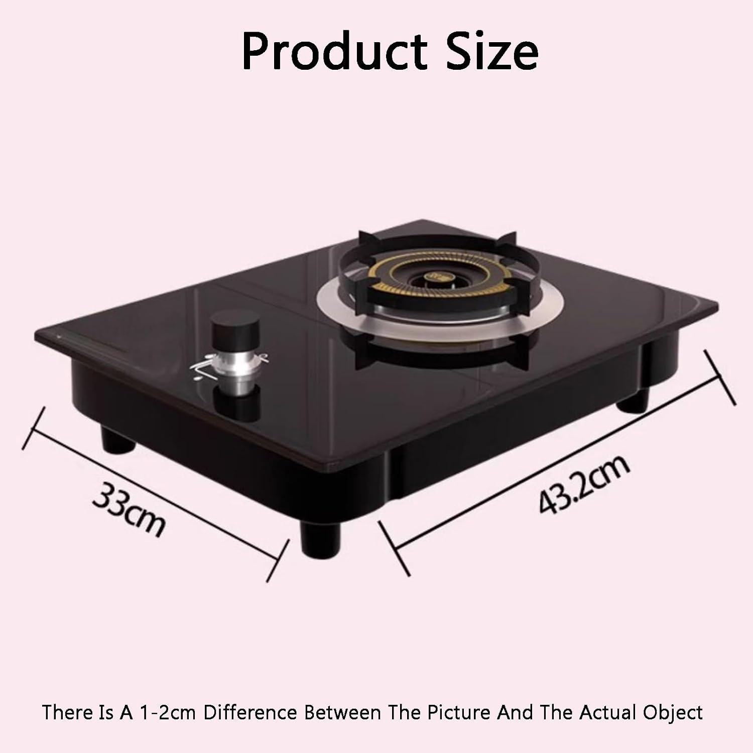 Gas Cooker,Tabletop Energy-Saving Gas Stove,4.2kW Single-Burner Built-in Cooker,for Family Restaurants Food Stalls(LPG)