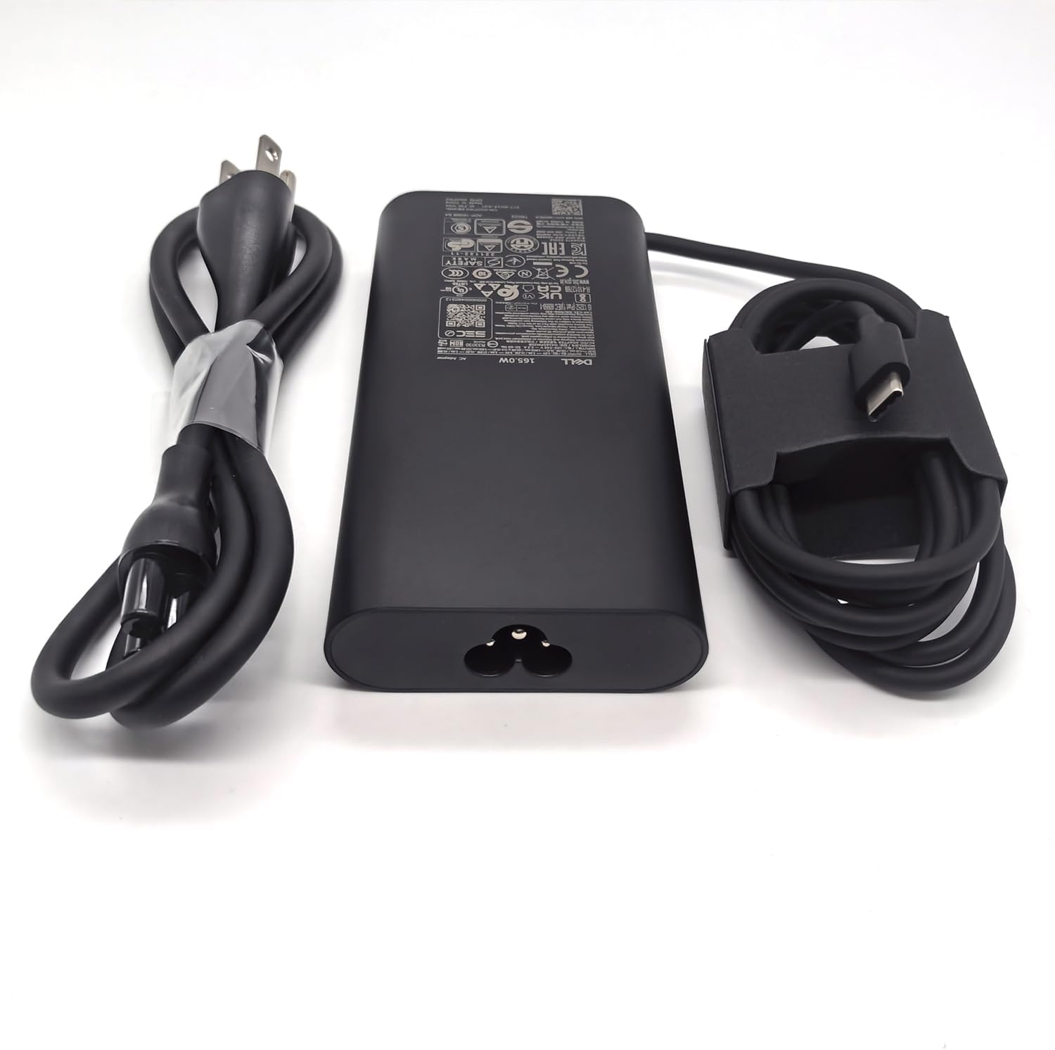 Dell Laptop Charger GAN 165W Watt USB Type C AC Power Adapter, Precision 5680 5690 AC Charger, XPS 17 9720 9730 AC Adapter, Balck, DA165PM210