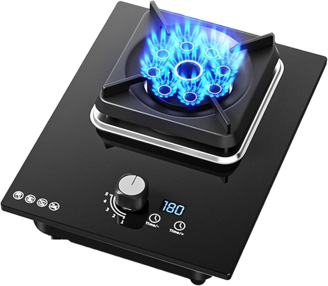 Single Burner Propane Stove,Propane Gas Stove,Desktop Embedded Dual Use,Max 17742.4BTU with Pulse Electronic Ignition Suitable for Apartments Kitchens and More (Color : Style 3, Size : LPG)