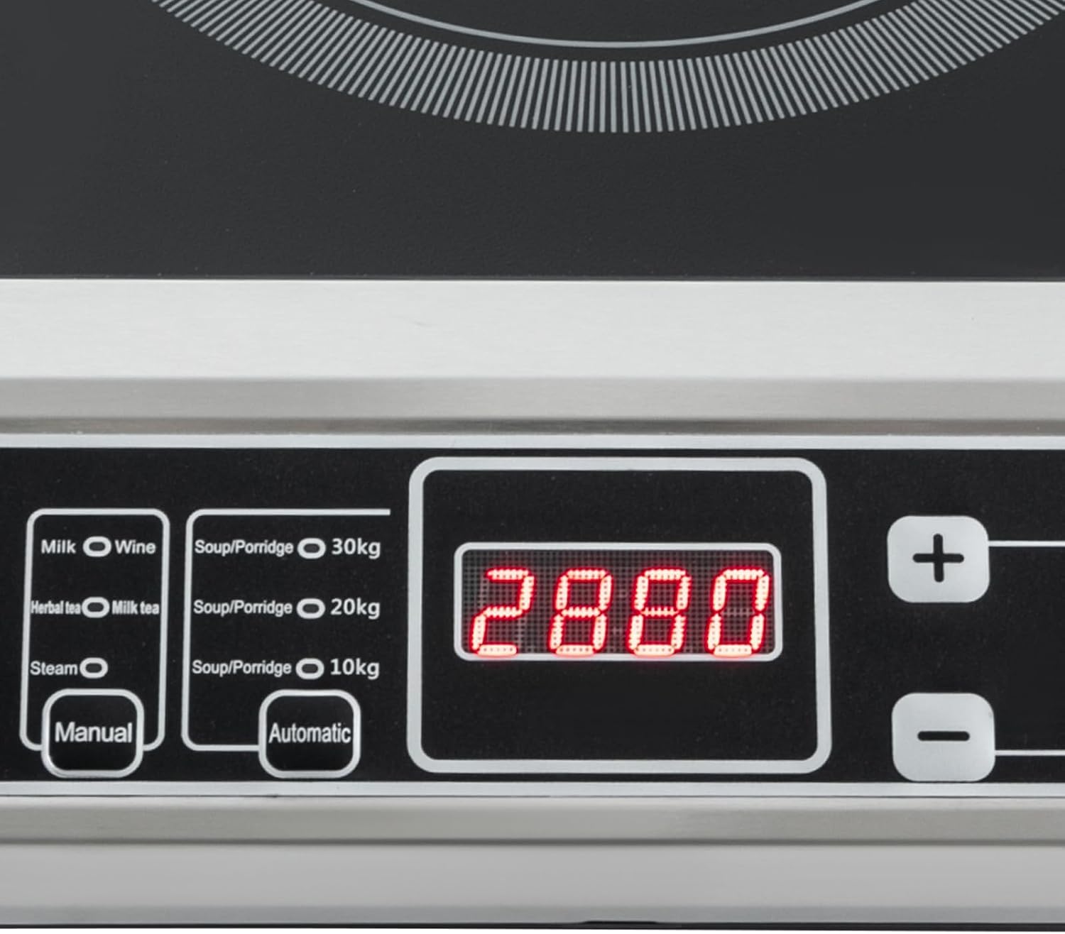 Commercial Induction Cooktop Portable Burner 3500W, Induction Cooktop - IGBT Heating Technology, 8 Temp Levels, Auto-Shut-Off, for Home Kitchens, Backyard Cooking, RVs