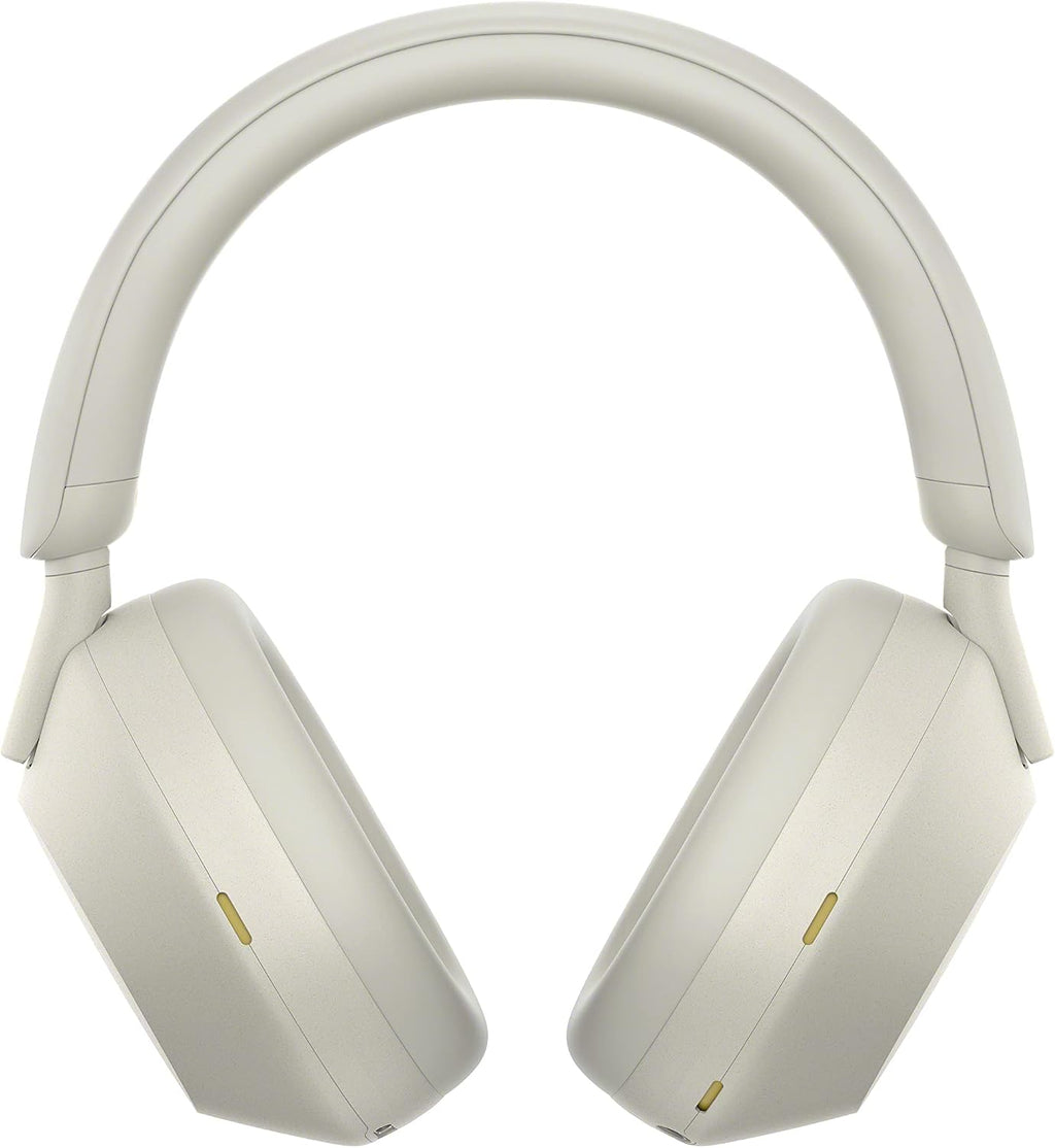 Sony WH-1000XM5-SILVER Wireless Over-Ear Noise Canceling Headphones - Silver with 2 Year Amber Protection Plan (2022)