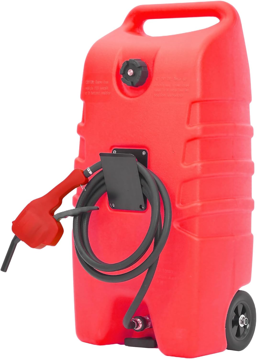 Garvee 14 Gallon Gas Caddy, 57L Portable Fuel Tank and Fuel Transfer Pump with 10-Foot Hose for Lawn Mower, Farm, Marine, and Home Use
