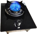 Gas Cooktop,1 Burner Gas Stove,4.8KW Kitchen Counter Top Stove,Tempered Glass Cast Iron Pot Rack,with Flameout Protection,for Home Kitchen(NG)