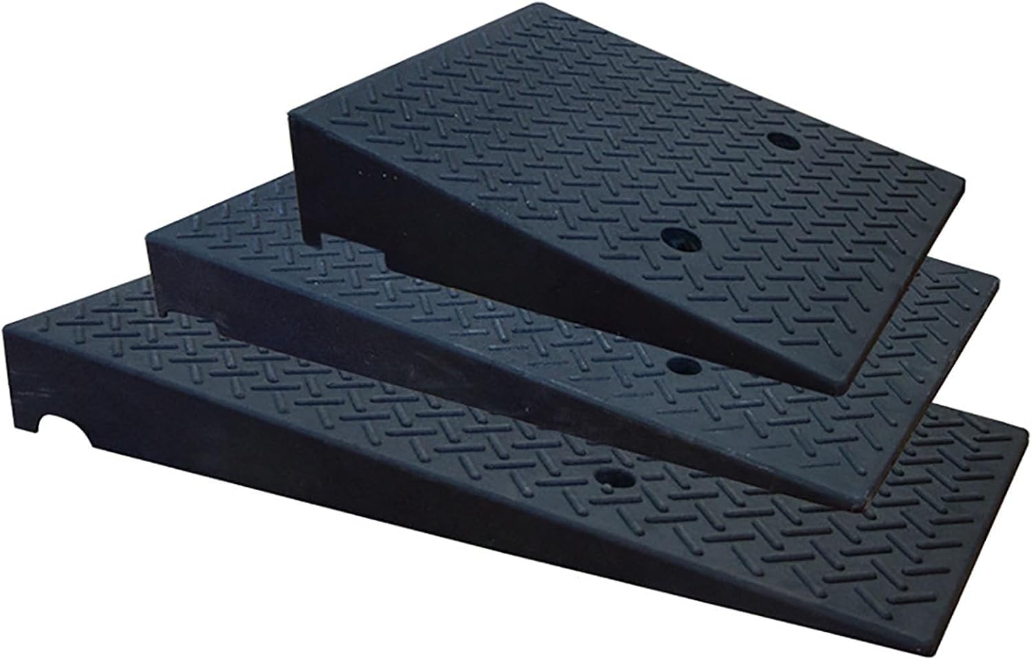 Heavy Duty Rubber Door Threshold Ramp - Anti-Slip for Wheelchairs, Cars, Home Steps, Ideal for Doorways, Garages, and Warehouses - Durable & Easy to Install