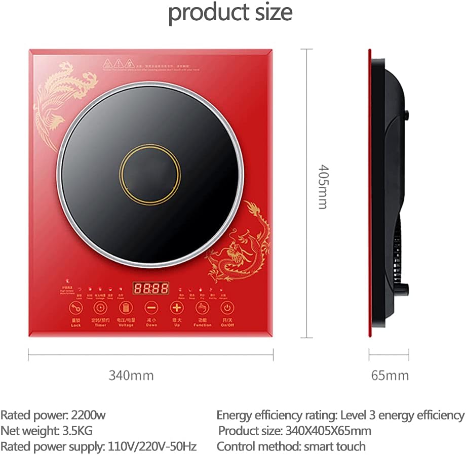 Portable Cooktop Induction Cooktop 2100W with Timer LED Display Sensor Touch Timer Portable Countertop Burner 7 Power Countertop Burner,Black