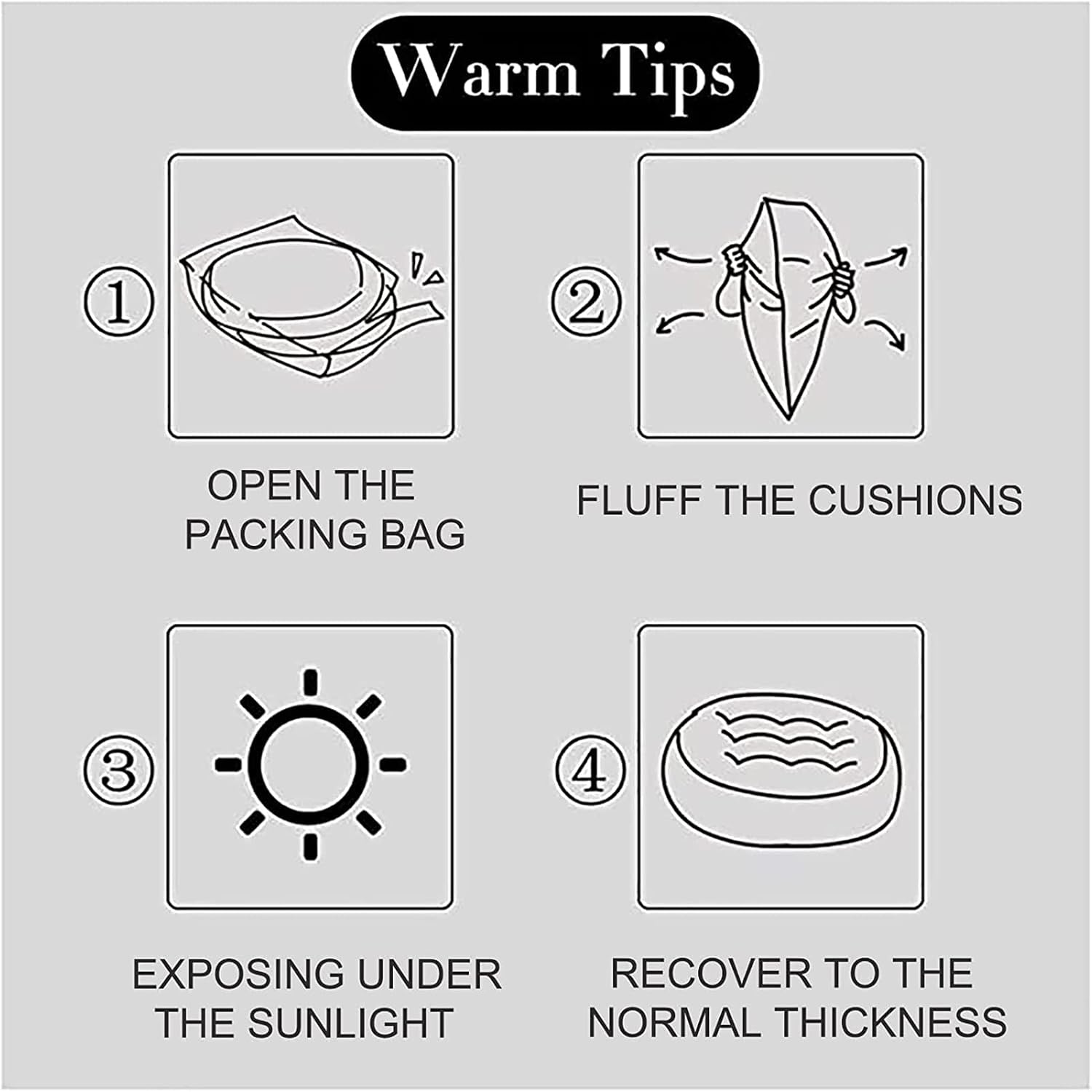 HUHJYUGE Egg Chair Cushion Only, Outdoor Hanging Swing Chair Seat Cushion Replacement, Thicken Waterproof Washable Hammock Chair Cushion with Headrest and Armrests, for Garden