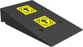 Heavy Duty 6614lb/3000kg Curb Ramp, Non-Slip Surface, Threshold Ramp with Yellow Arrow, Suitable for Car, Motorcycle, Bike, Wheelchair(80 * 50 * 17cm/31 * 20 * 6.7in)