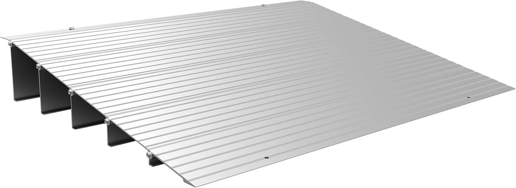 EZ-ACCESS - Threshold Ramps for Doorways - Portable Wheelchair Ramp for Home Steps, Aluminum Door Threshold Sliding Doors, Walker & Wheelchair Access - Adjustable Modular Transitions, 5' Rise