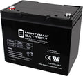 ML75-12INT -12 Volt 75 AH, Internal Thread (INT) Terminal, Rechargeable SLA AGM Battery