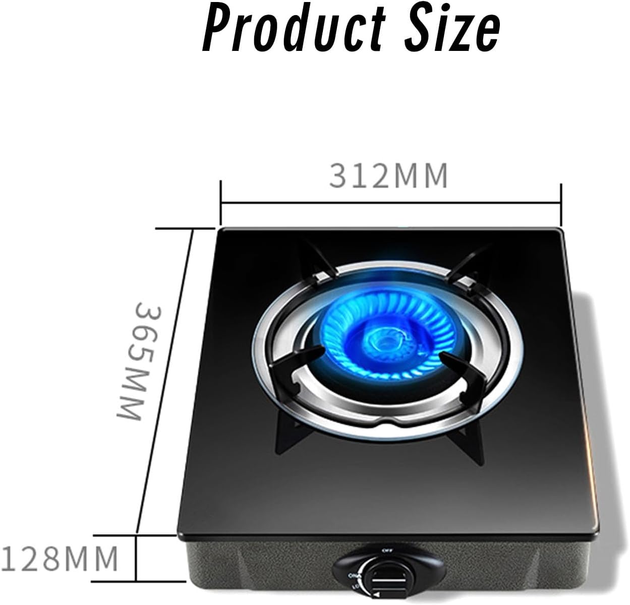 Cassette Stove,Portable Gas Stove,Max 13648BTU Single Burner Cassette Stove Piezo-Ceramic Ignition for Camping Cooking Car Travel Home and Apartment (Color : LPG)