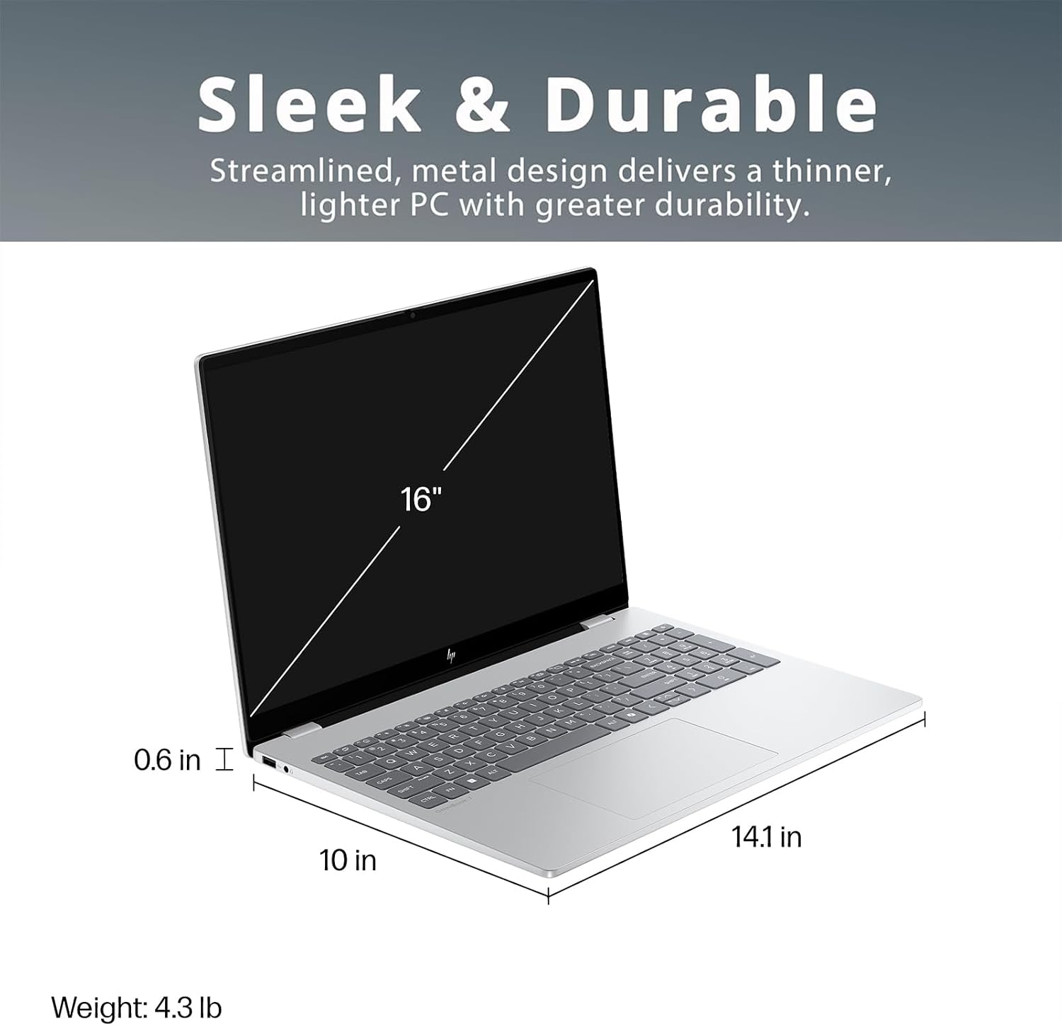 HP OmniBook X Touchscreen Laptop - Intel Core Ultra 7 255H - RTX 4050-16inch OLED Display 120Hz -32GB RAM| 1TB SSD -Backlit Keyboard - Video Editing Laptop Business College - Windows 11 Office 365