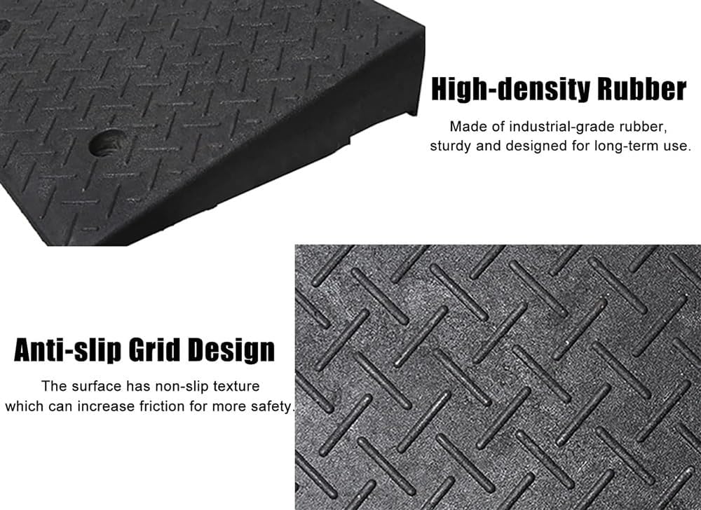 JIUYUEYA Kerb Ramps, Mobility Scooter Ramps, Portable Lightweight Ramps Threshold Ramps, for Garden/Exterior Doors/Doorways/Steps (Size : 7cm/2.8in)