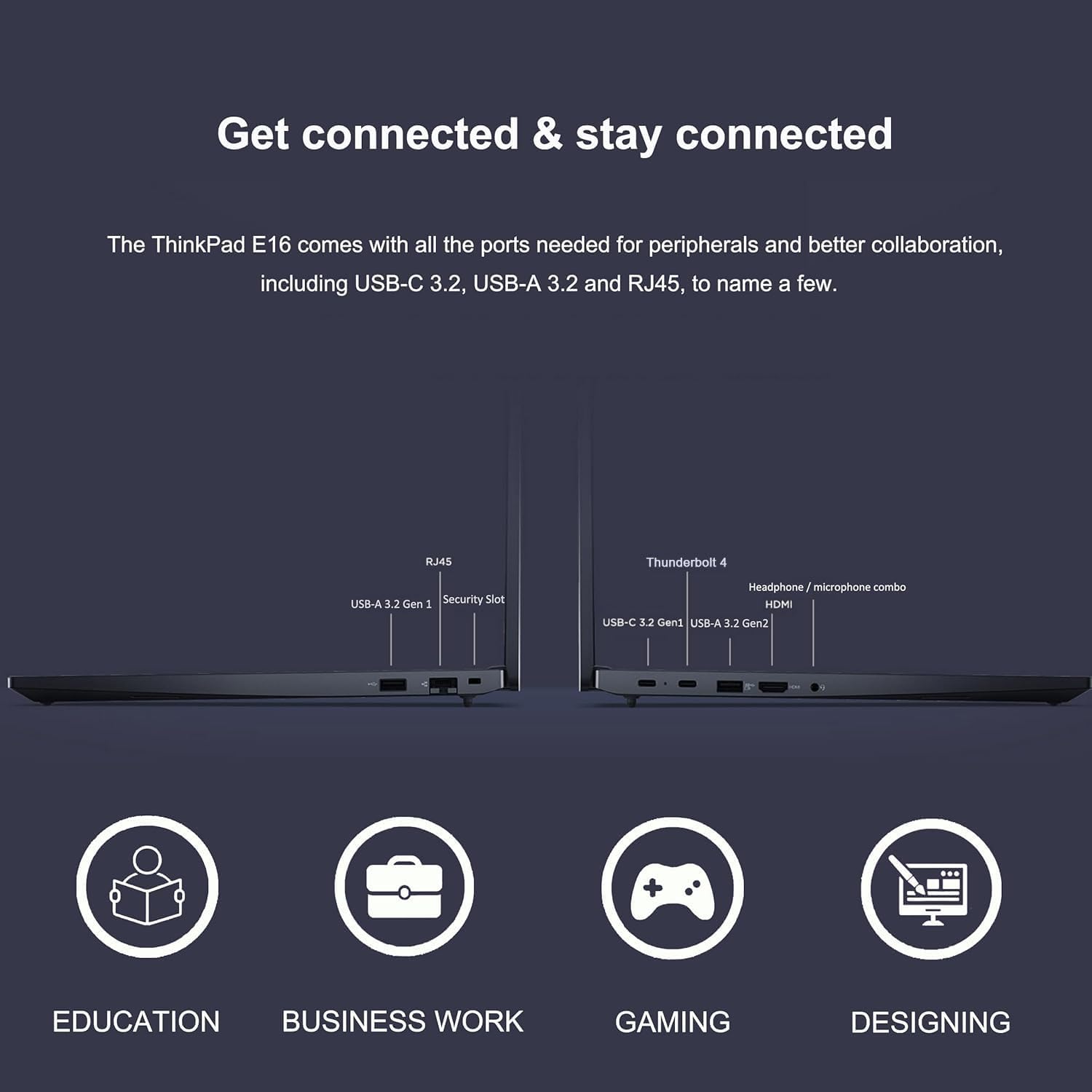 Lenovo ThinkPad E16 Gen 2 Business AI PC Laptop (16' FHD+ Touchscreen, Intel 12-Core Ultra 7 155U (> i7-1355U), 16GB DDR5 RAM, 512GB SSD), Backlit, Thunderbolt 4, Ethernet,1080p Webcam, Win 11 Pro