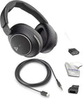 Poly Voyager Surround 80 USB-C & UC Bluetooth Headset With Active Noise Cancellation (ANC), Boomless Microphone, Open Office Certified, Multi-Device Support for Cellphones, PC/Mac, Includes Microfiber