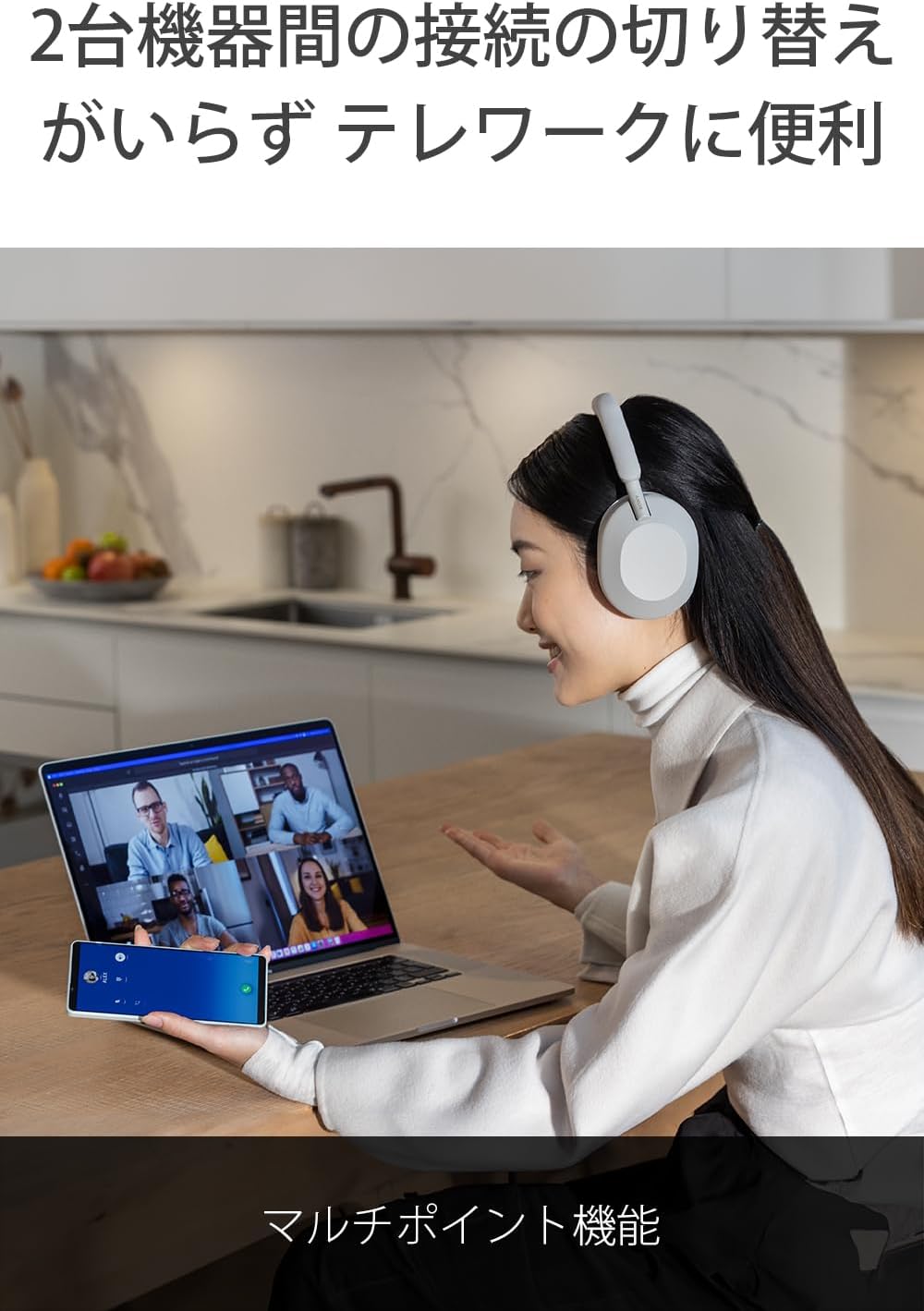 Sony WH-1000XM5 Noise Canceling Wireless Headphones - 30hr Battery Life - Over-Ear Style - Optimized for Alexa and Google Assistant - Built-in mic for Calls - Silver International Version