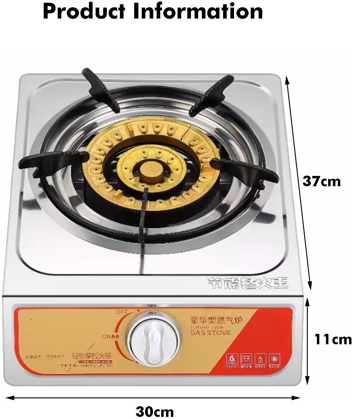 Cassette Stove,Portable Gas Stove,Max 16377.6BTU Single Burner Cassette Stove Piezo-Ceramic Ignition, for Camping Cooking Car Travel Home and Apartment
