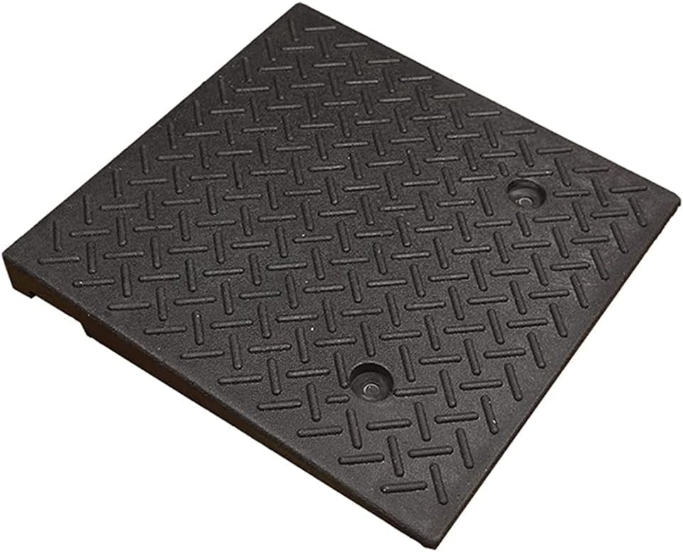 Wheelchair Ramp Wheelchair Ramp Heavy Duty Rubber Threshold Ramp Non-Slip Wear-Resistant Scooter Ramp for Home Door Dock Kerb Ramps Load 3 Tons Anti-Slip