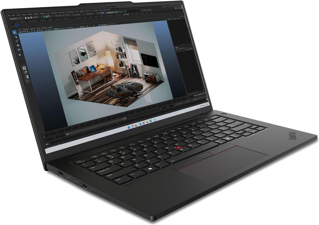 Lenovo ThinkPad P14s Gen 5 Laptop with Intel Core Ultra 7 155H Processor, 14.5 3K, 120Hz, Non-Touch Display, 64GB RAM, 1 TB SSD, NVIDIA RTX 500 Ada, 5MP RGB+IR Cam, FP Reader, and Win 11 Pro