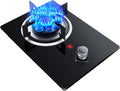 Propane Gas Stove,Tempered Glass Single Burner Propane Stove,Desktop Propane Gas Stove,Max 17742.4BTU Suitable for Kitchens, Apartments (Color : LPG)