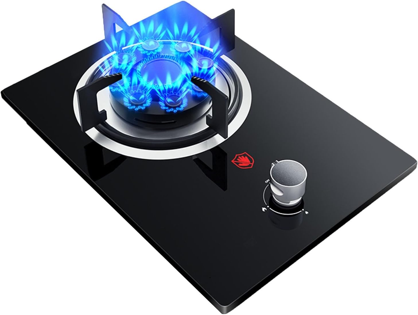 Propane Gas Stove,Tempered Glass Single Burner Propane Stove,Desktop Propane Gas Stove,Max 17742.4BTU Suitable for Kitchens, Apartments (Color : NG)