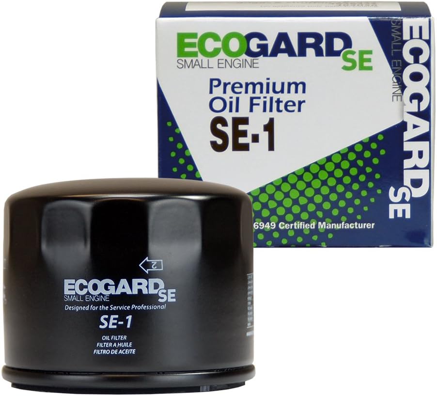 ECOGARD SE-1 Small Engine Oil Filter for Mowers,Tractors,Lawn Equipment,Other Small Gas Engines Replaces BRIGGS-STRATTON 492932,695396,792326,795137,FRAM PH8170,TECUMSEH 36563, WIX 57035 (Pack of 12)