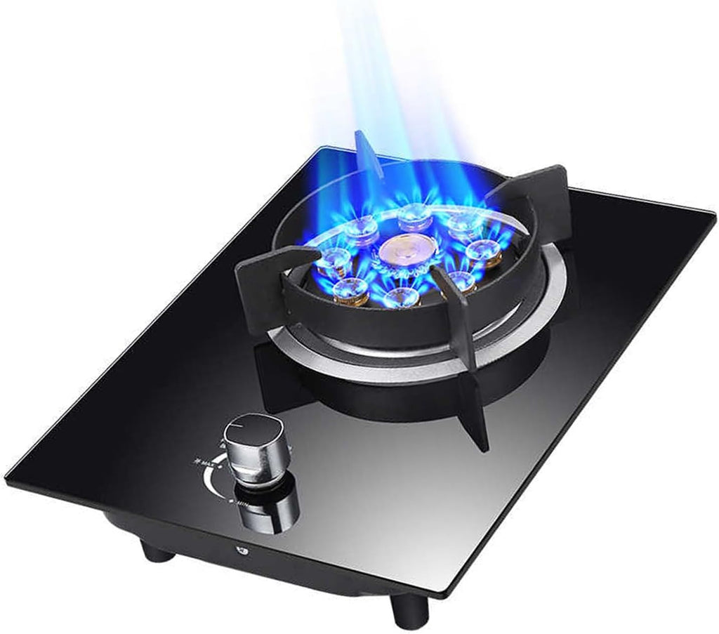 Gas Cooker,Single-Burner Gas Stove,5.2kW Desktop Built-In Cooker,Suitable for Family Restaurants Food Stalls(NG)