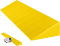 Ramps Portable Threshold Ramps, 3-9cm High, Indoor Curb Ramps, Non-Slip Kerb Ramp for Threshold Wheelchair Scooter Sweeping Robot, Door Step Accessible Rise Channel Mat (Color : Yellow, Size : 100x1