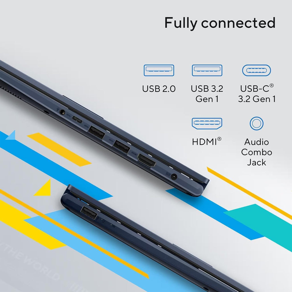 ASUS VivoBook Laptop | Intel 13th Generation 6 Core Processor Up to 4.5GHz (Beat i7-1195G7) | 40GB RAM | 1TB PCIe SSD | 14' FHD Display | Bluetooth | HDMI | Thin & Light | Windows 11 Pro