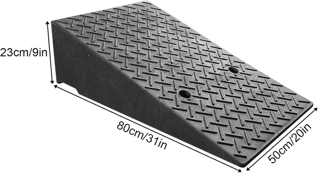 Portable Curb Ramp, Multiple, Threshold Ramp for Home, Sidewalk, Bikes, Motorcycles, Wheelchairs, Good Load-Bearing(50 * 80 * 23cm/20 * 31 * 9in)