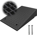 Threshold Ramp Sidewalk Curb Ramps Rubber Kerb Ramp Stairs Slope Ramp Doggy Door Ramp for Car Motorcycle Wheelchairs Scooter Bike Truck Forklifts(19.7x31.5x5.5in)