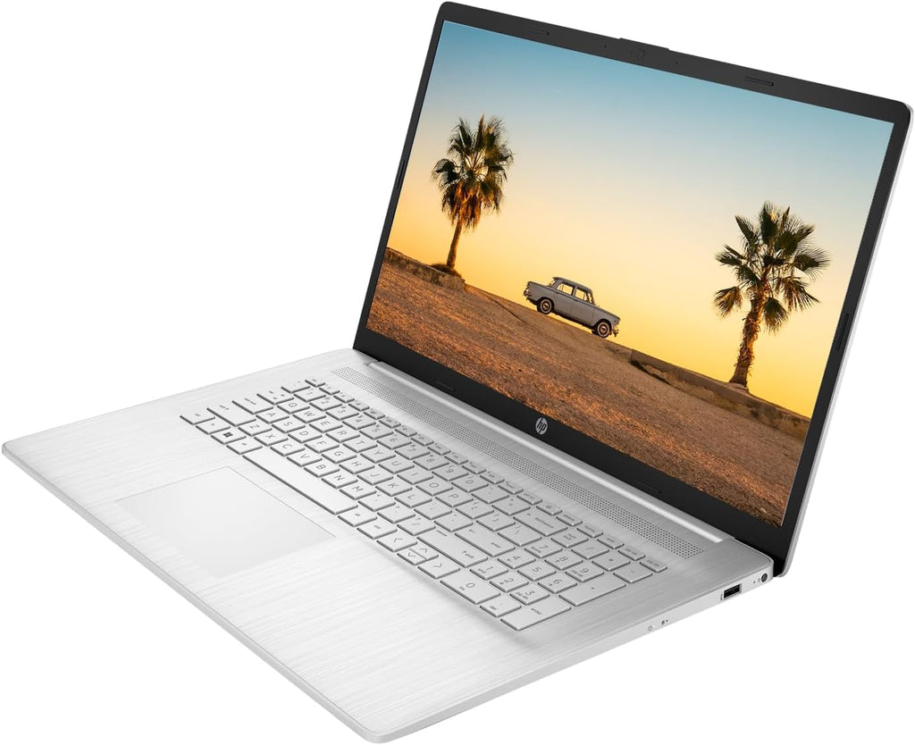 HP 2023 17 Laptop, 17.3' HD+ Touchscreen Display, AMD Ryzen 5 7530U Processor (Beats i7-1165G7), 16GB RAM, 512GB SSD, Wi-Fi 6, HDMI, Backlit KB, Webcam, Windows 11 Home, Silver, KKE Accessories