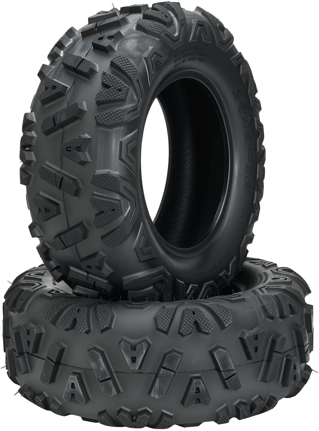 KAX 24x8-12 ATV UTV All-terrain Tires,24x8-12 Off-Road Mud Tires,6 Ply, 2Pcs,Tubeless Z-199