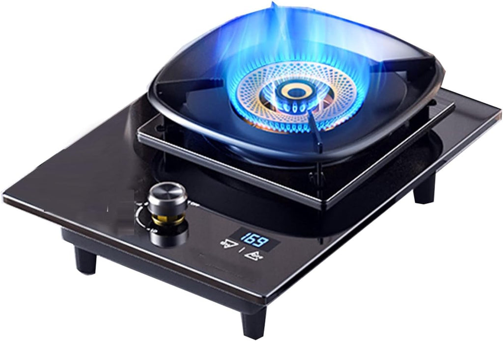 Single-Burner Gas Stove,5.2kW High Flame,High Pressure Single Propane Burner,timeable,for Kitchens,Apartments(NG)