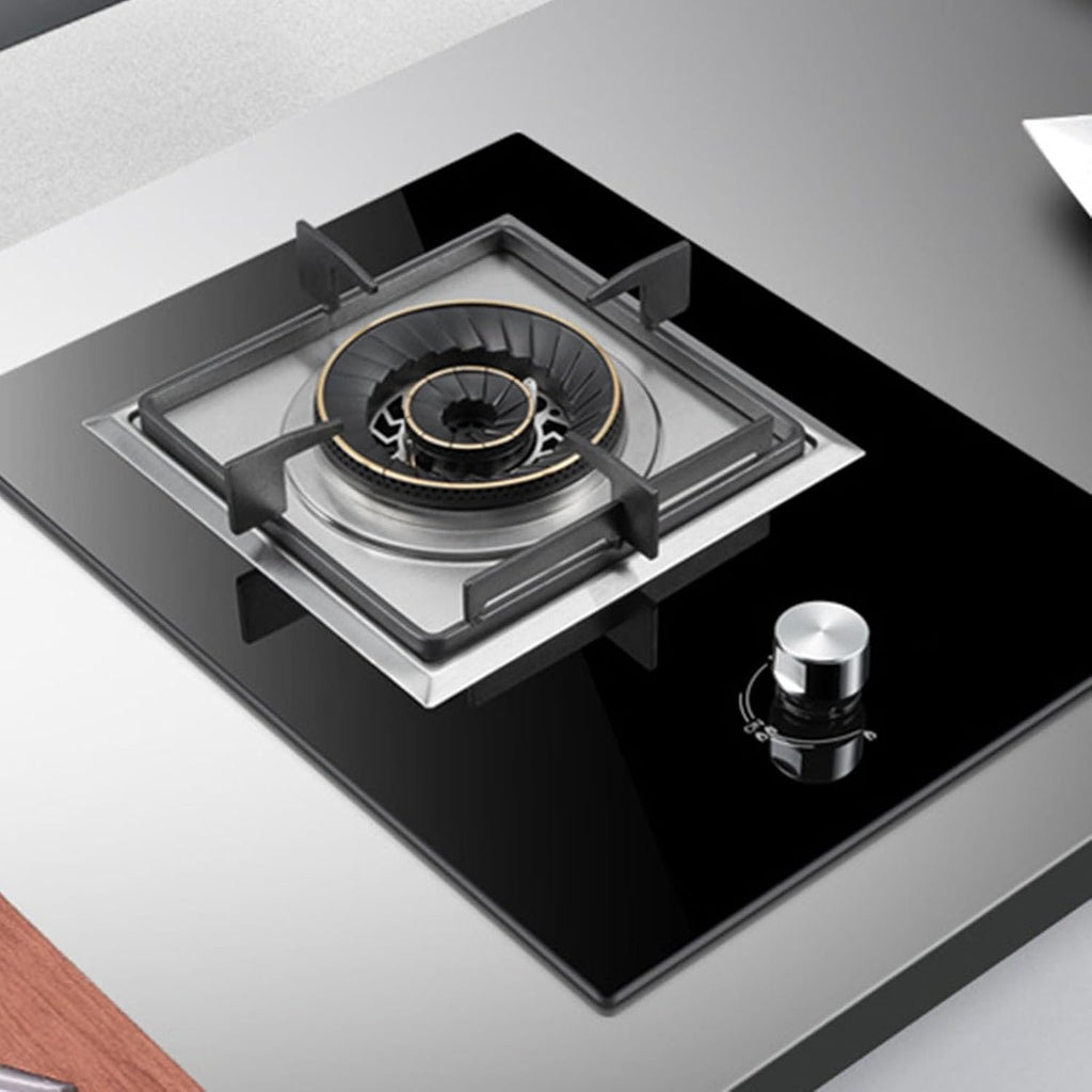 Gas Stove,with Protection Lock NG/LPG Gas Cooktop,Heat Load:4.5KW/15354BTU,for Home Indoor and Outdoor Camping,Pulse Ignition,1 Burner (Color : LPG)