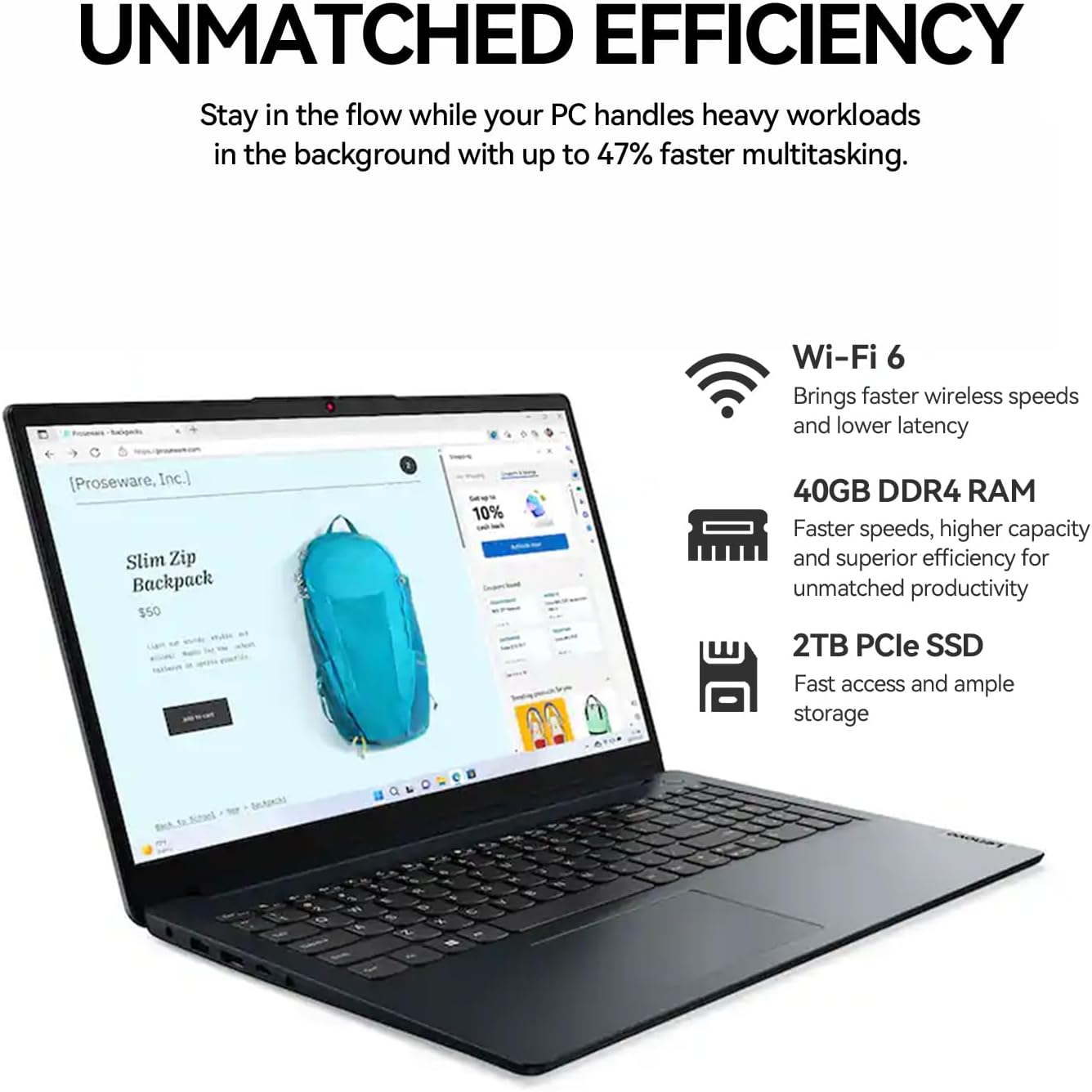 Lenovo 2026 Ideapad 1i 15 Inch Touchscreen Laptop Computer, 15.6' FHD IPS Touch Screen Laptop, Intel 10-Core i5 1335U (>i7-1255U), Windows 11 Pro 40GB RAM 2TB SSD, 10-Key, wYGYTE