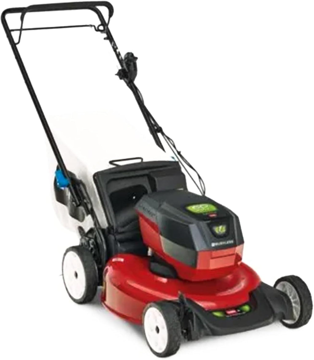 Toro Recycler 21 Inch Deck 60-Volt Max Durable Steel Foldable Lockable Push Lawn Mower with 3-Phase Brushless Motor, Black/Red