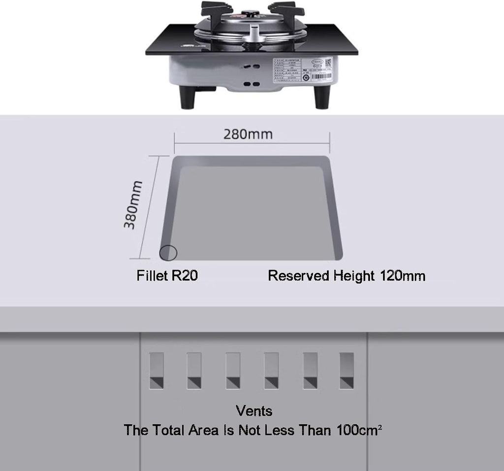 Single-Burner Gas Stove, Natural Gas/liquefied Gas Available, with Flameout Protection,for Tailgating, Seafood Boil,Home Brewing(NG)