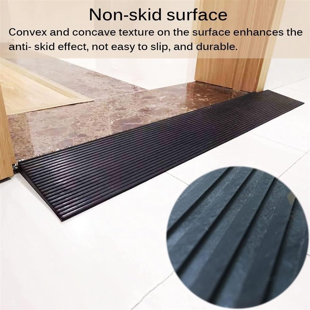 JIUYUEYA Curb Ramp Loading Ramps Rubber Threshold Ramp,Heavy Duty Curb Ramps for Loading Dock for Garden/Exterior Doors/Doorways/Steps (Size : 90x15x2cm)