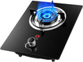 Portable Gas Stove,Single Burner Propane Stove,Max 17742.4BTU with Pulse Electronic Ignition Tempered Glass Suitable for Apartments Kitchens (Color : NG, Size : 16377.6BTU)
