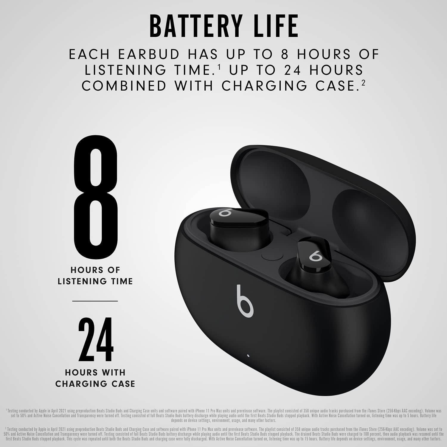 Beats Studio Buds with AppleCare+ for Headphones (2 Years) - Black